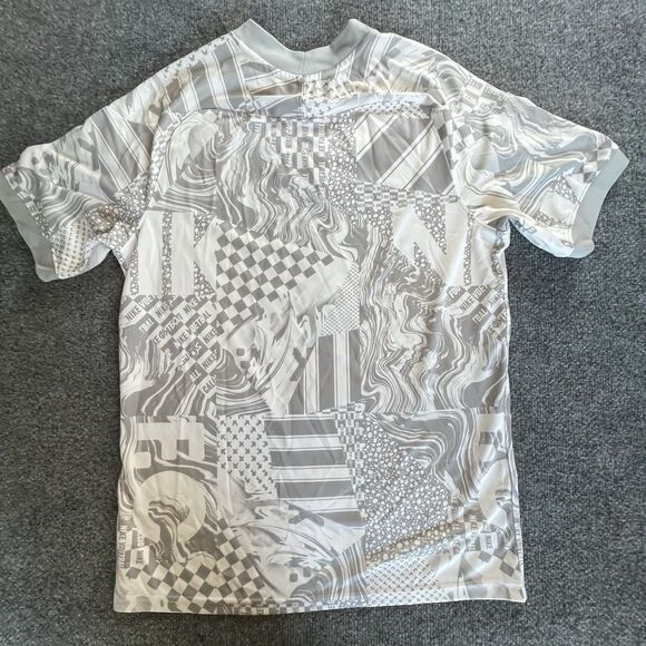 Nike F.C. Home Soccer Jersey Mens Medium White Gray Dri Fit CT2508-100 Med - Picture 9 of 14